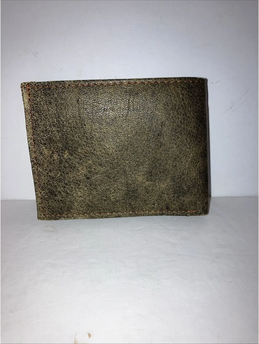 Custom KISS Leather Bi Fold Woodland Brown Wallet NEW
